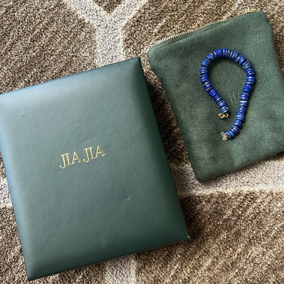 BRAND NEW JiaJia Aurora Lapis 14K gold Bracelet - Picture 4 of 6